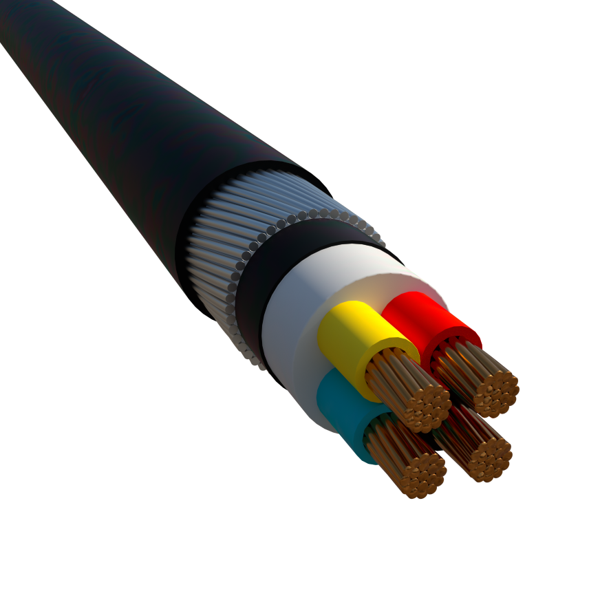 4-CORE XLPE SWA HFFR SHEATHED CABLES AS PER QCS 2014