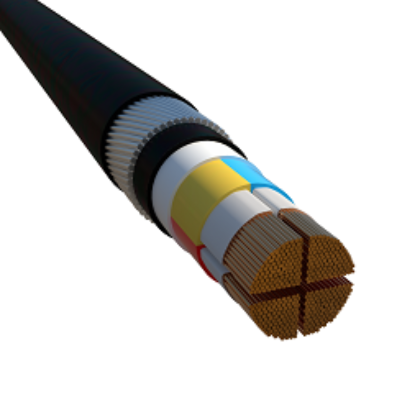 ALSECURE PLUS® NX400 LV, 4 CORE CU/MICA/XLPE/SWA/HFFR 0.6/1kV Conforming to BS 7846